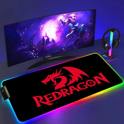 Redragon RGB Gaming Mouse Pad Non Slip Luminous Surface by zapcart