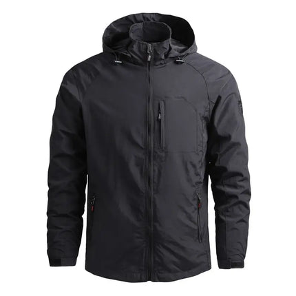 FujianChoice Mens Waterproof Jacket Plus Size Windbreaker by zapcart