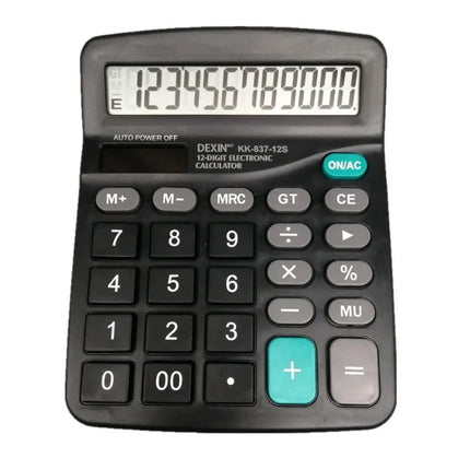 Firsting 12 Digit Calculator Solar Dual Power For Desktop