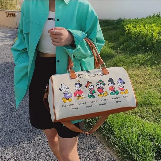 Disney Mickey Womens Travel Messenger Bag Large Capacity by zapcart