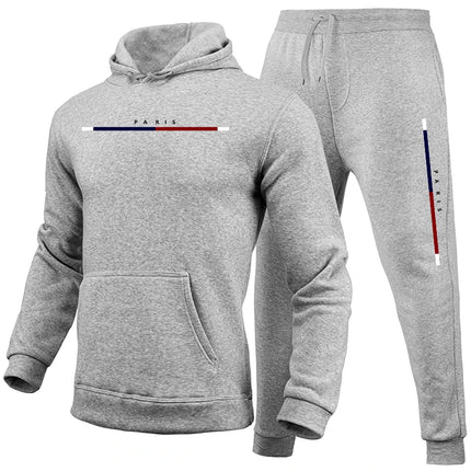 2025 Autumn New Arrival Man Hooded Tracksuit 2pcs Set Hoodie&sweatpants Male Daily Casual Sports Jogging Suit Gym Fitness Outfit by zapcart