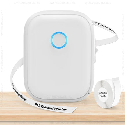 UniPlus Inkless Label Printer P12 Pocket BT AutoCut Home by zapcart