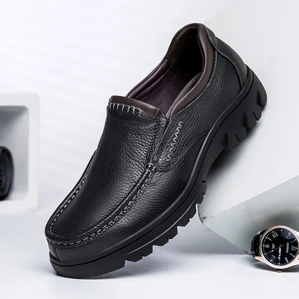 Waerta Mens Leather Loafers Slip On Casual Breathable 44 50 by zapcart