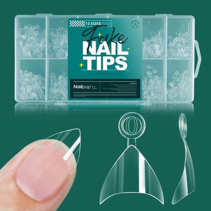 Nailpop Soft Gel X Nail Tips Full Cover Set For Home Mani by zapcart