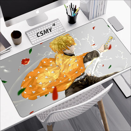 Demon Slayer Gaming Mouse Pad CSMY Non Slip Desk Mat by zapcart