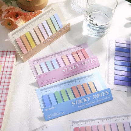 Gimue Morandi Sticky Tabs 200 PCS School Office Organizer by zapcart