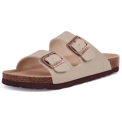 Crestar Women's Leather Sandals Cork Footbed Comfort by zapcart