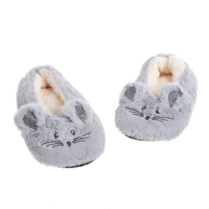 Winter Warm Slipper Women Non Slip Fuzzy Fur Mouse Ears by zapcart