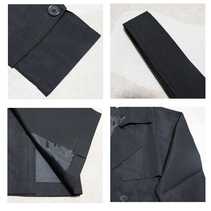 Korean Style Trench Coat For Men Double Breasted CN Anhui by zapcart