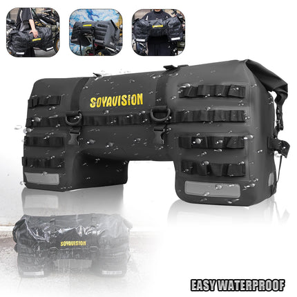 Soyavision Motorcycle Waterproof Tail Bag 66L for Riders by zapcart