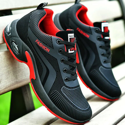 OLOMM Men's Breathable Trainer Sneakers Anti Slip Running