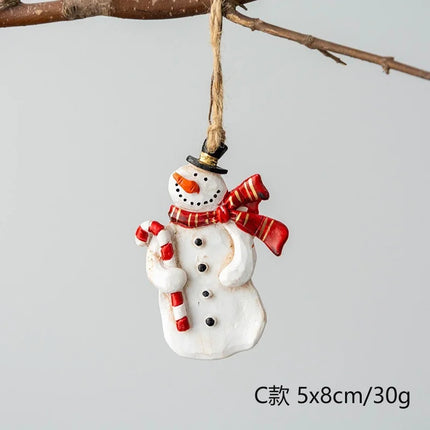 Choice Resin Christmas Ornament Santa Snowman Home Decor by zapcart