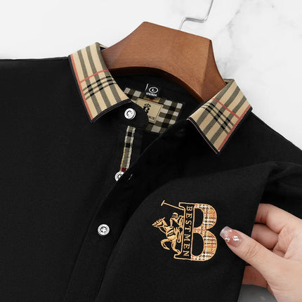 CN Jiangxi Mens Polo Shirt Luxury Embroidered Anti Wrinkle by zapcart