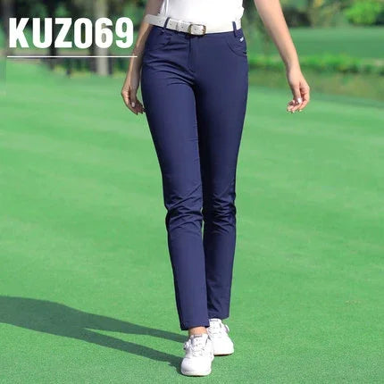 PGM Women Golf Trousers Slim Quick Dry Breathable Pants by zapcart