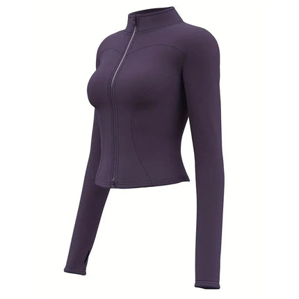 Women Zip Up Running Jacket Light Breathable DUTRIEUXCN by zapcart