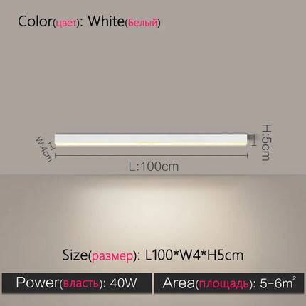 TES Long Strip Ceiling Light Office Surface Mounted LED by zapcart