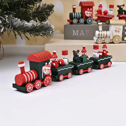 Gooparty Wooden Christmas Train Ornaments For Kids Decor by zapcart