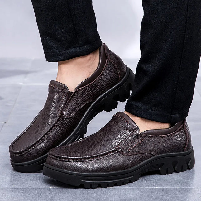 Waerta Mens Leather Loafers Slip On Casual Breathable 44 50 by zapcart