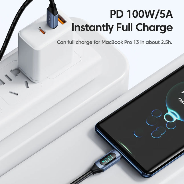 Toocki 100W USB C To USB C Cable MacBook PD Fast Charging