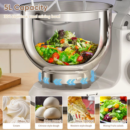 Biolomix 1200W Stand Mixer For Home Bakers With 11 Speeds by zapcart