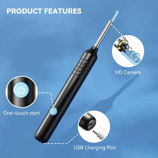 Sunuo Visual Ear Cleaner Otoscope 8MP Endoscope For Home by zapcart