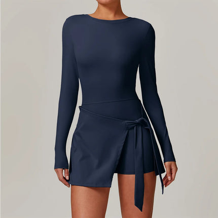 SwelteringCN Women Yoga Jumpsuit Long Sleeve Romper Elite by zapcart