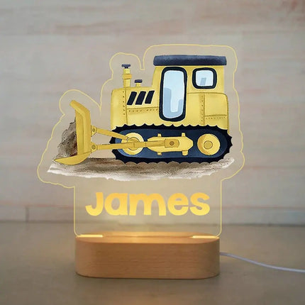 Personalized Kids Animal Night Light Custom Name Lamp by zapcart
