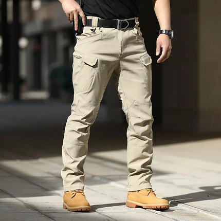 XMGOLONG Men Tactical Cargo Pants Stretch Outdoor Hiking by zapcart