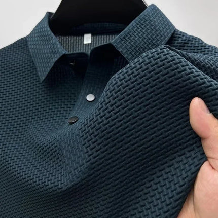 Fujian Choice Mens Polo Shirt Ice Silk Breathable Comfort by zapcart