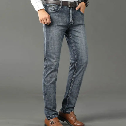 WTHINLEECN Men Slim Stretch Denim Jeans Luxury Casual by zapcart