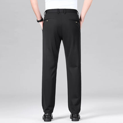 Mens Silk Blend Stretch Dress Pants Mingyucn Office 29-40 by zapcart
