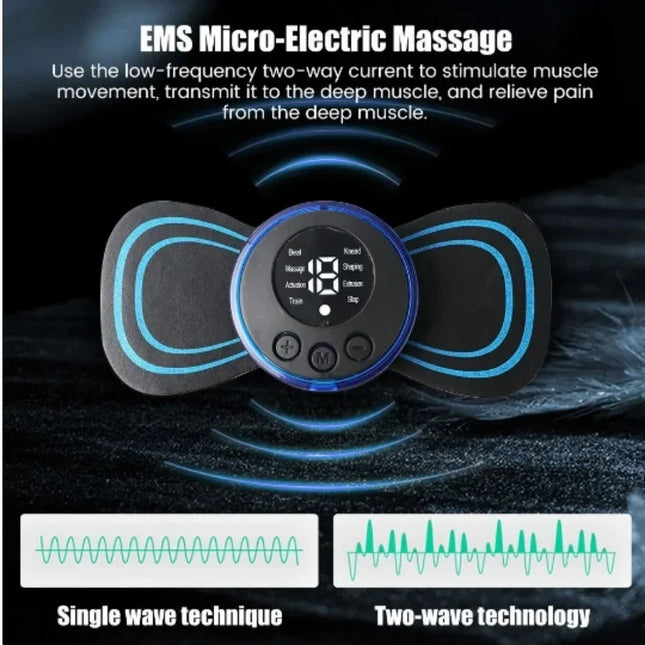 BXAChoice EMS Neck Massager Mini Pain Relief Patch Portable by zapcart
