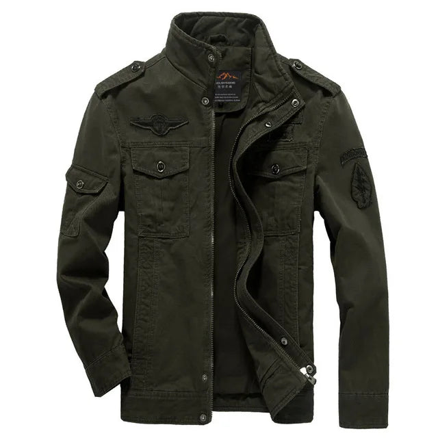 FujianChoice Men Casual Army Cargo Jacket Plus Size M To 6XL by zapcart