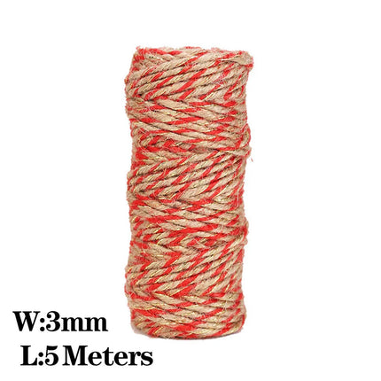 SQLzcCN Natural Jute Ribbon 5M for DIY Crafts and Gift Wrap by zapcart