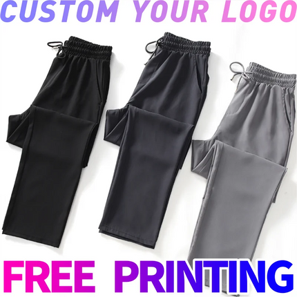 CN Custom Logo Men Quick Dry Jogger Pants For Summer by zapcart