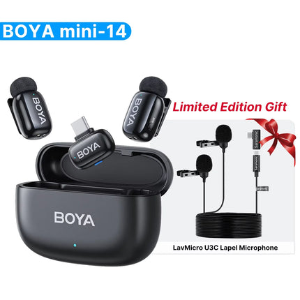 Boya Mini Wireless Lavalier Microphone For iPhone Android by zapcart