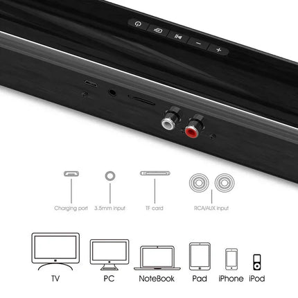 Honoursacy BS28B Bluetooth Soundbar 40W Immersive TV Theater by zapcart