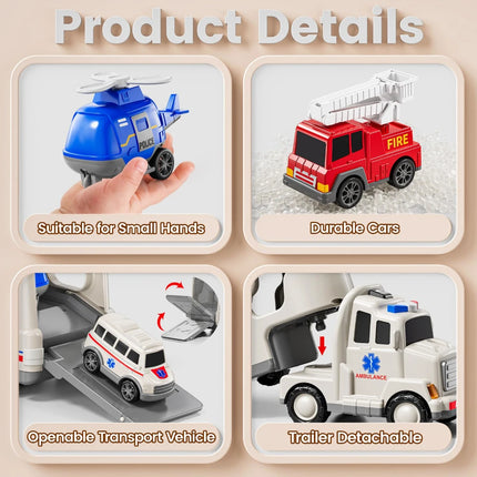 WizKidz 5 In 1 Ambulance Vehicle Light And Sound Kids 3 To 7 by zapcart