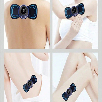 Mini Neck Massager, Electric Massager Sticker, Portable Body Massage Patch For Men, Women, Shoulder, Arms, Leg by zapcart