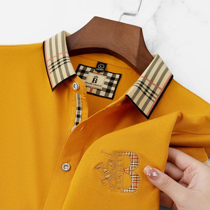 CN Jiangxi Mens Polo Shirt Luxury Embroidered Anti Wrinkle by zapcart