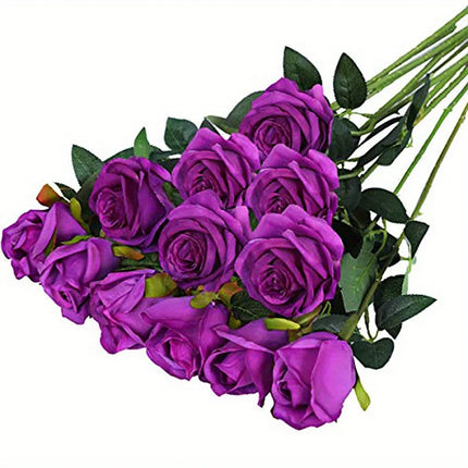 ZhejiangChoice Realistic Artificial Rose Bouquet for Weddings by zapcart