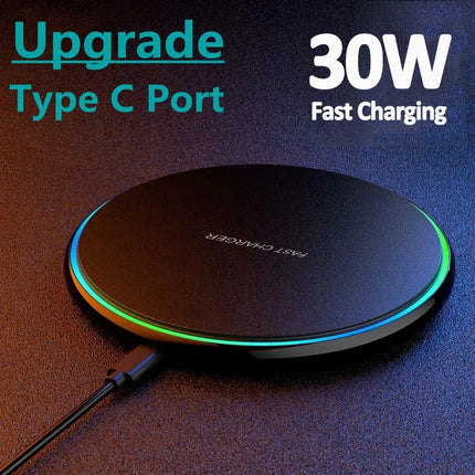 VIKEFON 30W Fast Wireless Charger For iPhone And Android by zapcart