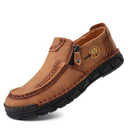 Materswe Mens Casual Loafers Thick Soles Breathable Shoes by zapcart