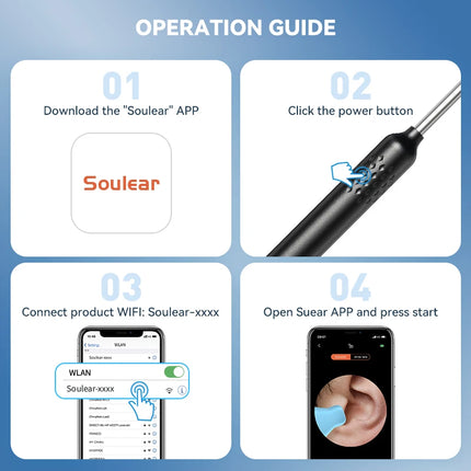 Sunuo Visual Ear Cleaner Otoscope 8MP Endoscope For Home by zapcart