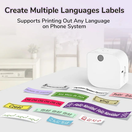 Phomemo P12 Label Printer 12mm Portable Office Bluetooth by zapcart