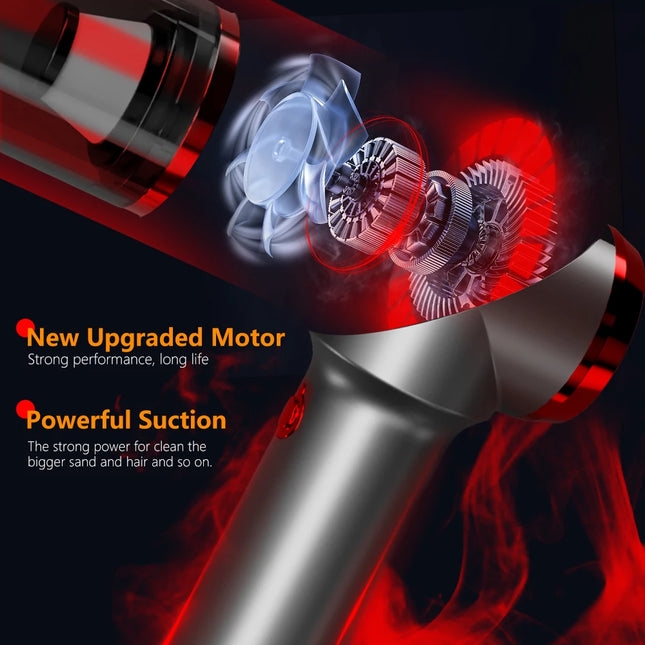 SZUK Wireless Car Vacuum Cleaner Strong Suction Portable by zapcart