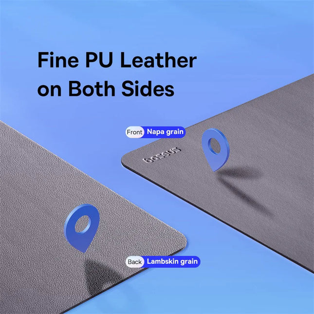 Baseus PU Leather Mouse Pad Waterproof Non Slip PC Gamers by zapcart