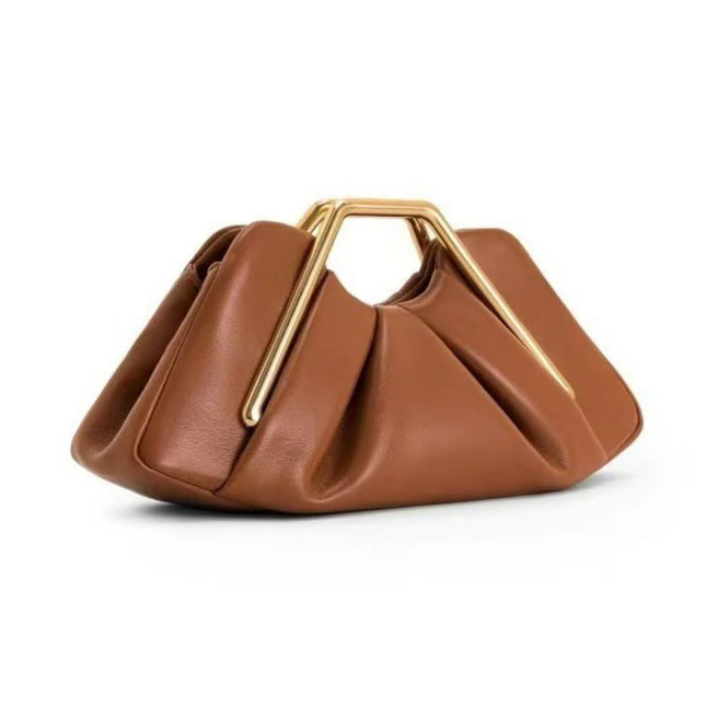 New Soft Leather Bag for Women Niche Cloud Bag Evening Pleated Bag High-end Handbag by zapcart