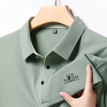 CN Zhejiang Mens Long Sleeve Polo Shirt Advanced Print by zapcart