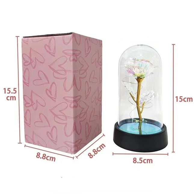 Artificial Rose LED Light Gift For Girlfriend Valentines Day by zapcart